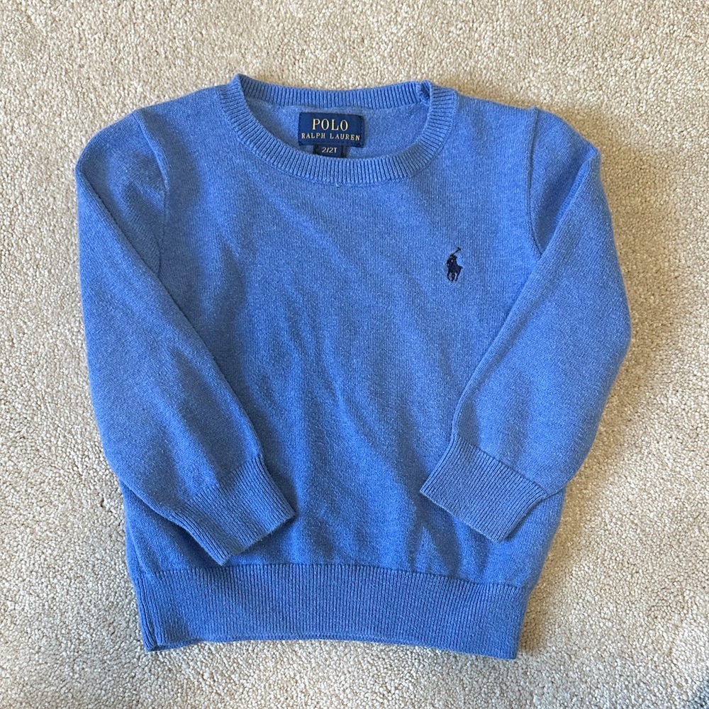 Polo by Ralph Lauren Classic Blue Crewneck Sweater